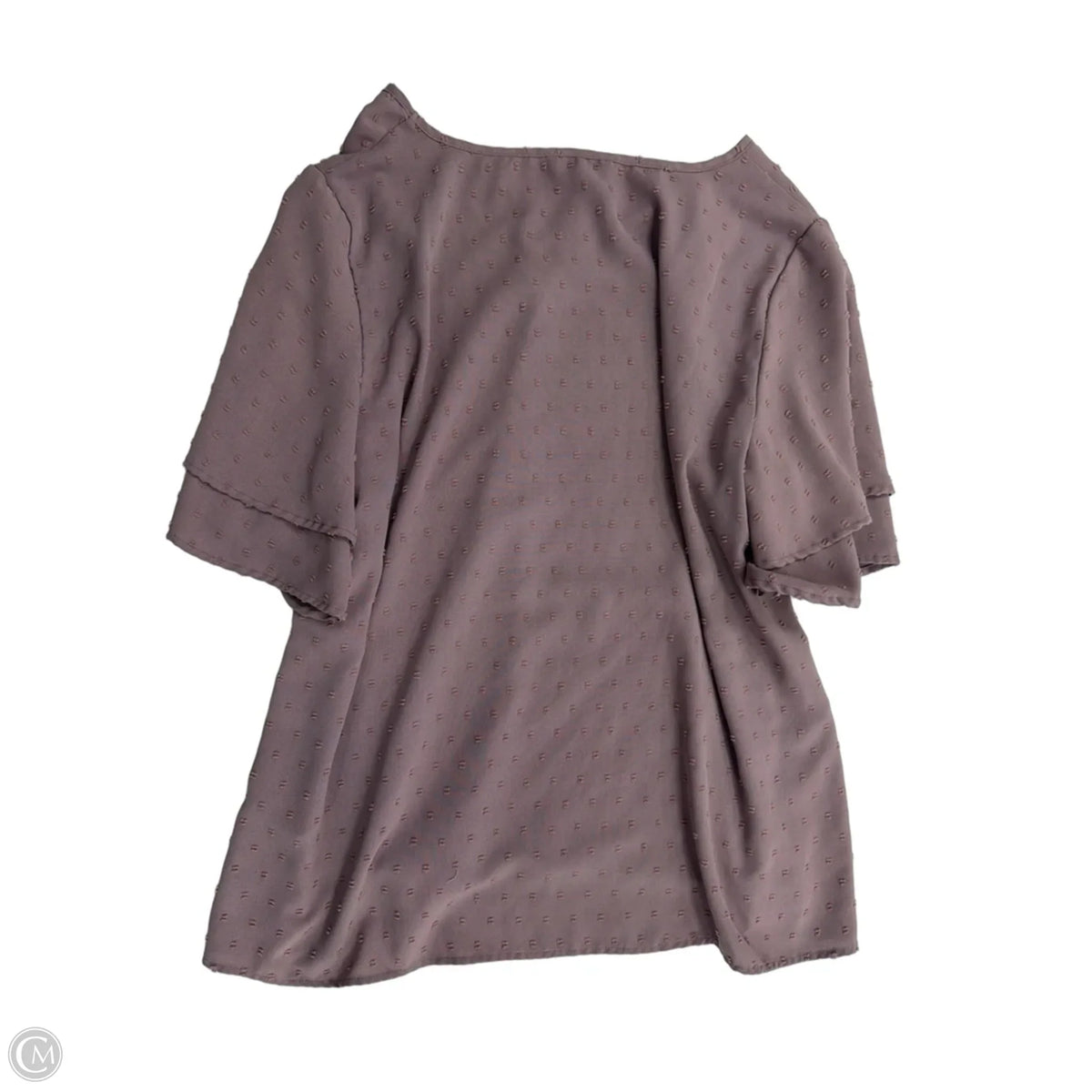 Top Short Sleeve By Bloomchic In Purple, Size: 2x