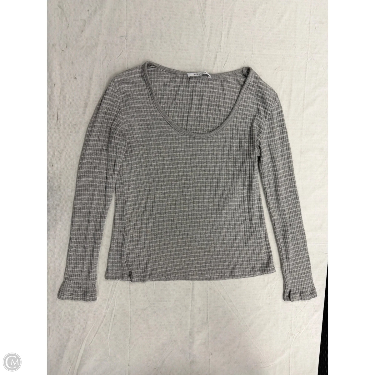 Top Long Sleeve Basic By Frame In Grey, Size: L