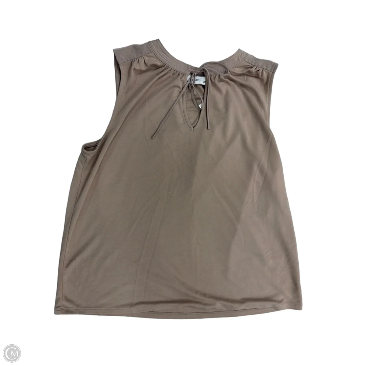 Tank Top By Nine West Apparel In Tan, Size: S