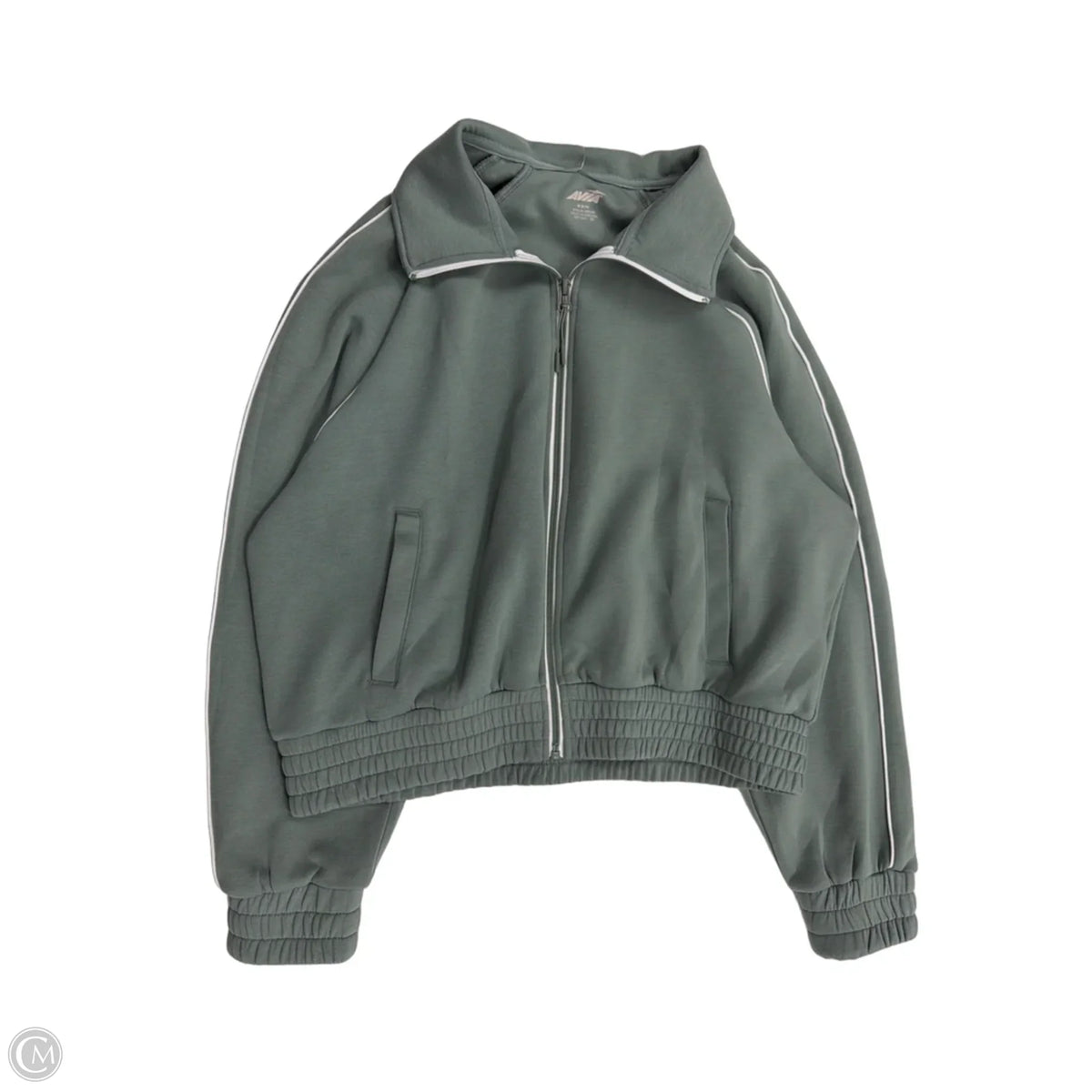 Athletic Jacket By Avia In Green, Size: M