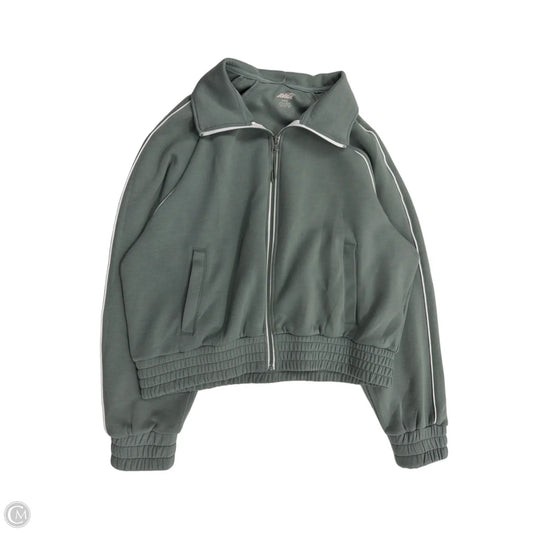 Athletic Jacket By Avia In Green, Size: M