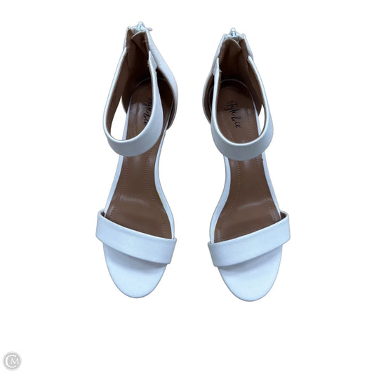 Sandals Heels Kitten By Style And Company In White, Size: 8.5