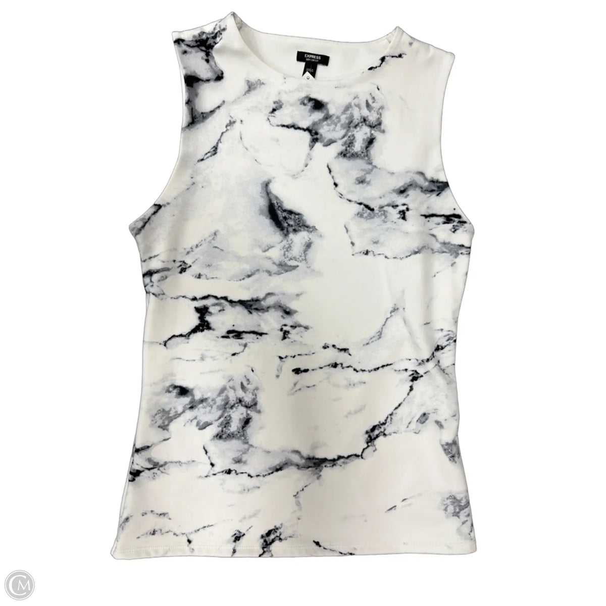 Tank Top By Express In Black & White, Size: M