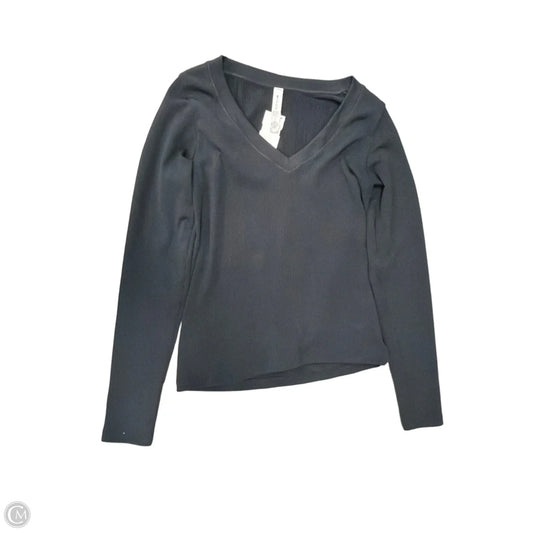 Athletic Top Long Sleeve Crewneck By Athleta In Black, Size: S