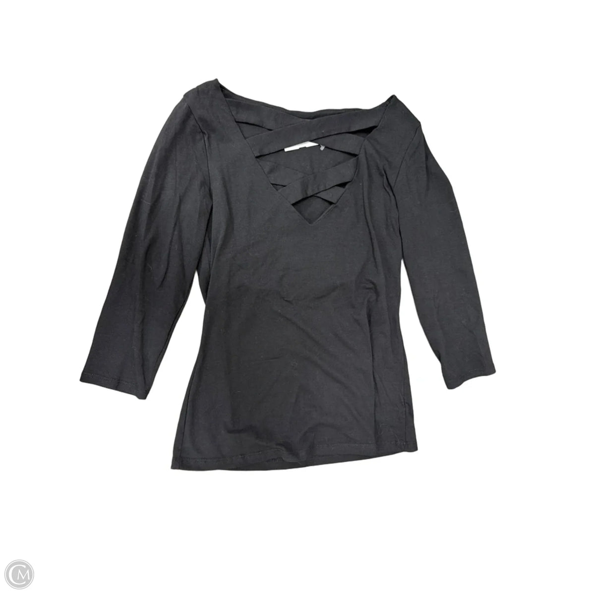 Top 3/4 Sleeve By Boston Proper In Black, Size: S