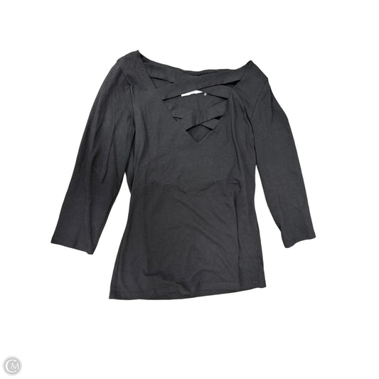Top 3/4 Sleeve By Boston Proper In Black, Size: S