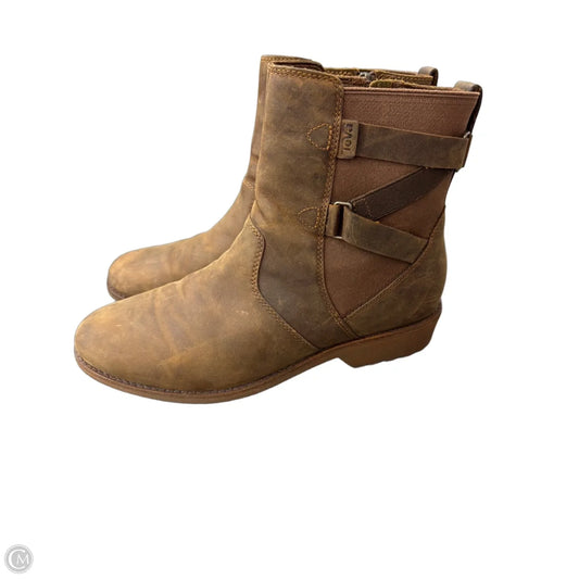 Boots Ankle Flats By Teva In Brown, Size: 10