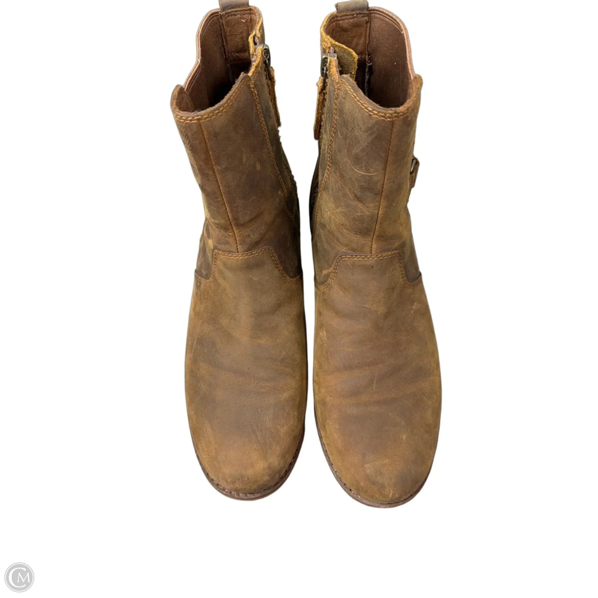 Boots Ankle Flats By Teva In Brown, Size: 10