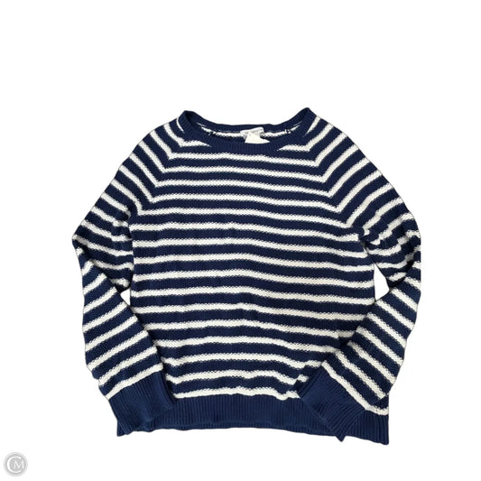Sweater By Liz Claiborne In Striped Pattern, Size: Xl