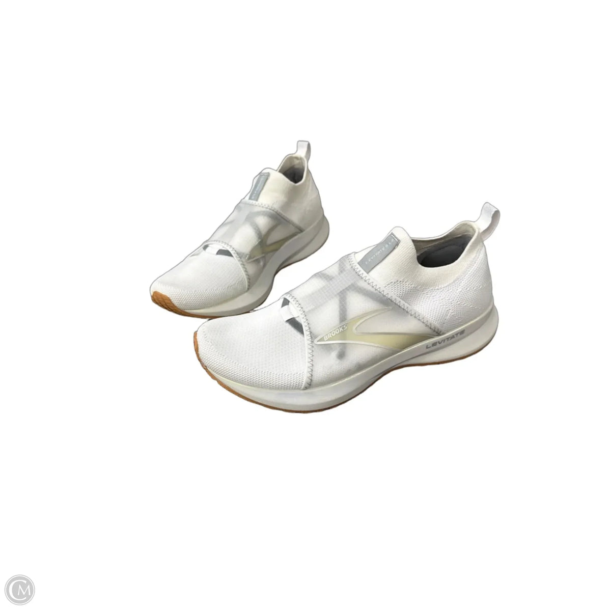 Shoes Athletic By Brooks In White, Size: 9