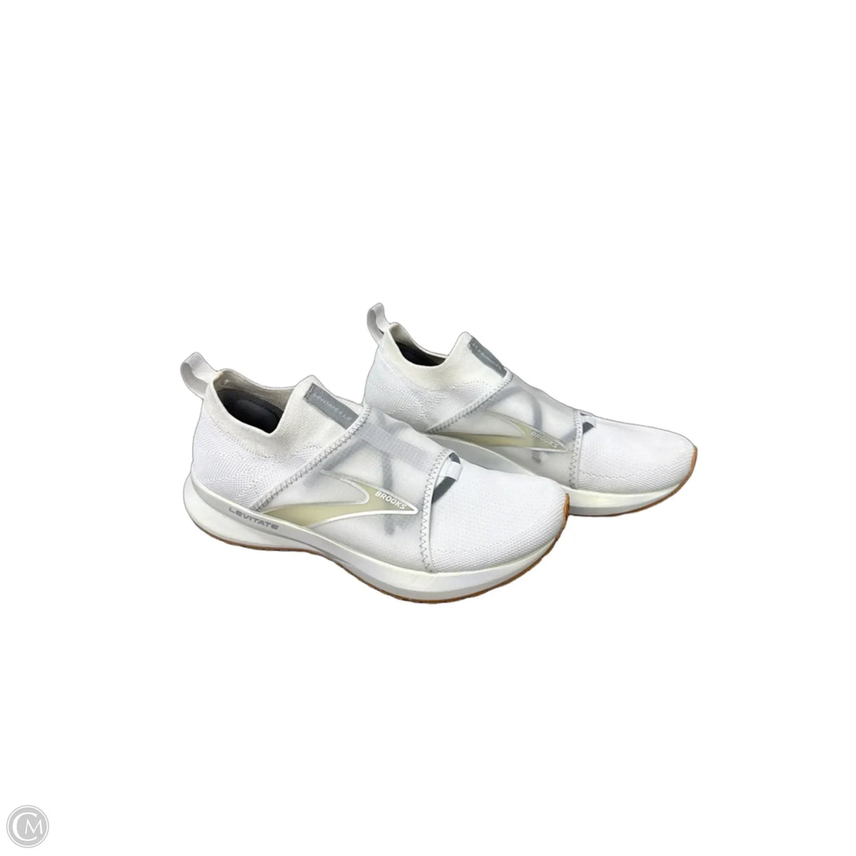 Shoes Athletic By Brooks In White, Size: 9