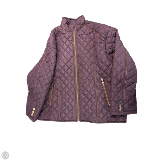 Jacket Puffer & Quilted By Clothes Mentor In Purple, Size: Xl