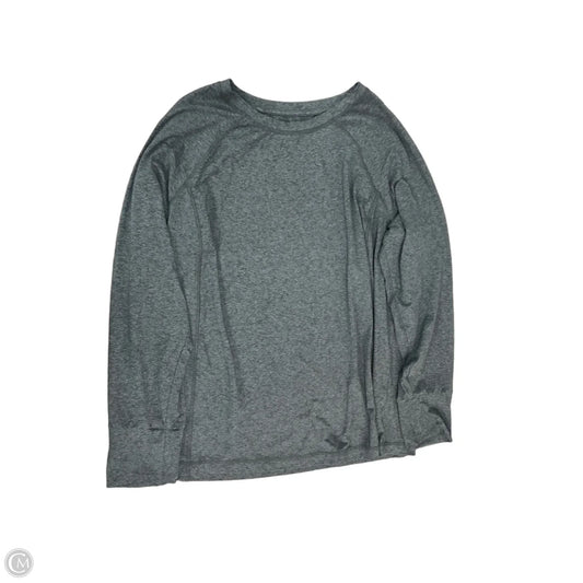 Athletic Top Long Sleeve Crewneck By J. Jill In Grey, Size: Xl