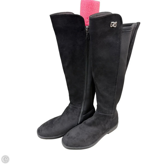 Boots Knee Flats By Aerosoles In Black, Size: 8
