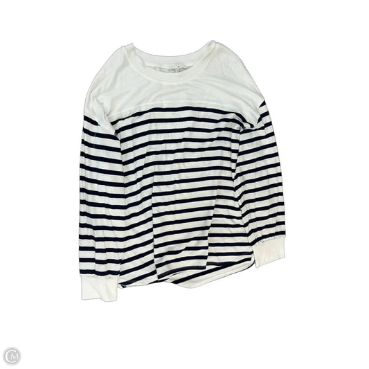 Top Long Sleeve By Workshop In Striped Pattern, Size: 2x