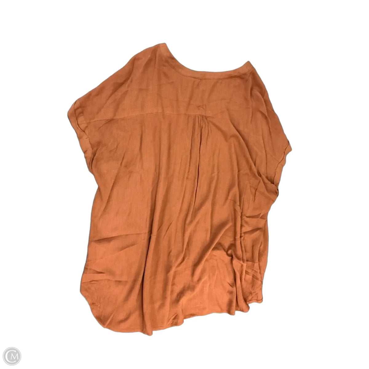 Top Short Sleeve By Orvis In Brown, Size: 1x