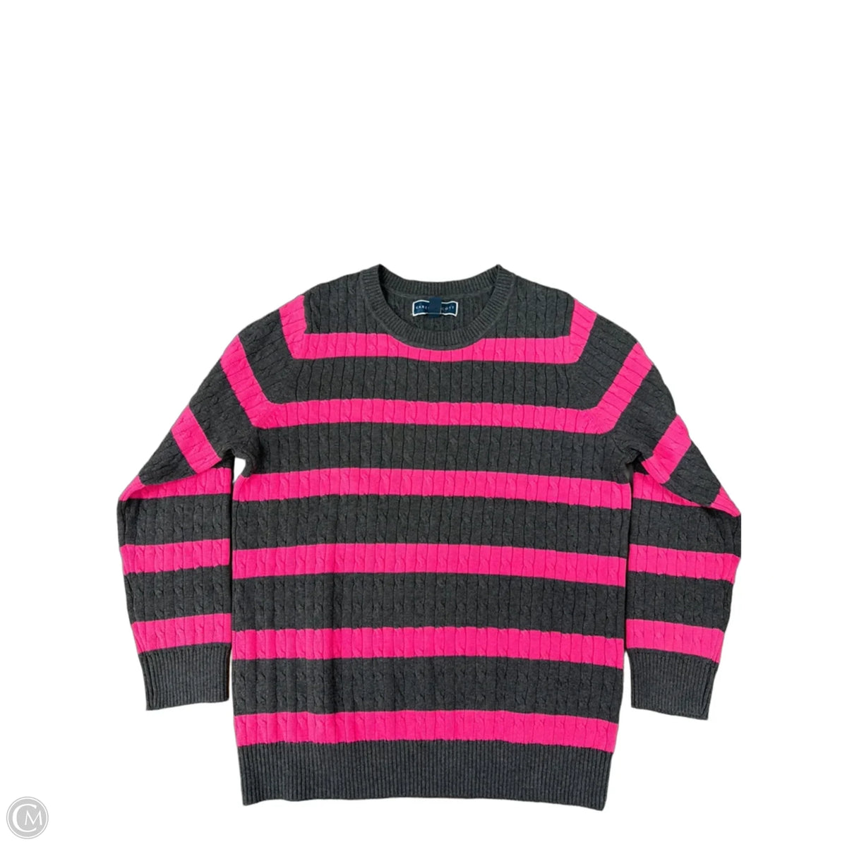 Sweater By Karen Scott In Striped Pattern, Size: Xlp