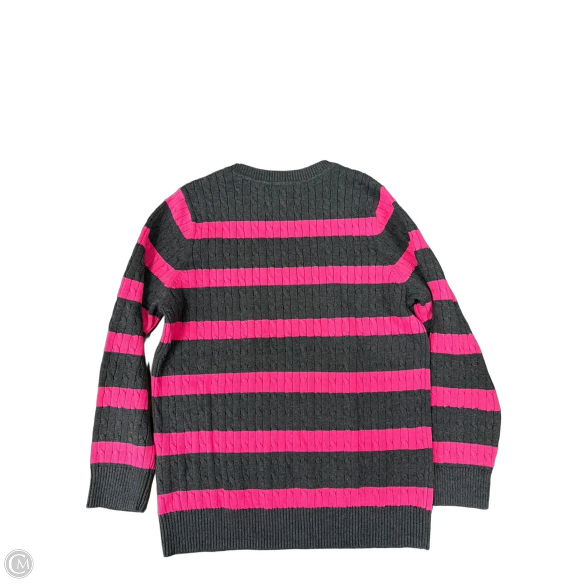 Sweater By Karen Scott In Striped Pattern, Size: Xlp