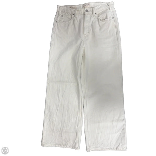 Jeans Wide Leg By Universal Thread In Cream Denim, Size: 6