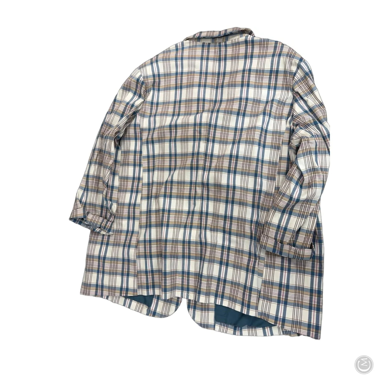 Blazer By Ava & Viv In Plaid Pattern, Size: 2x