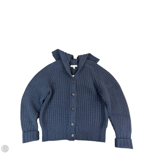Sweater Cardigan By Banana Republic In Navy, Size: M