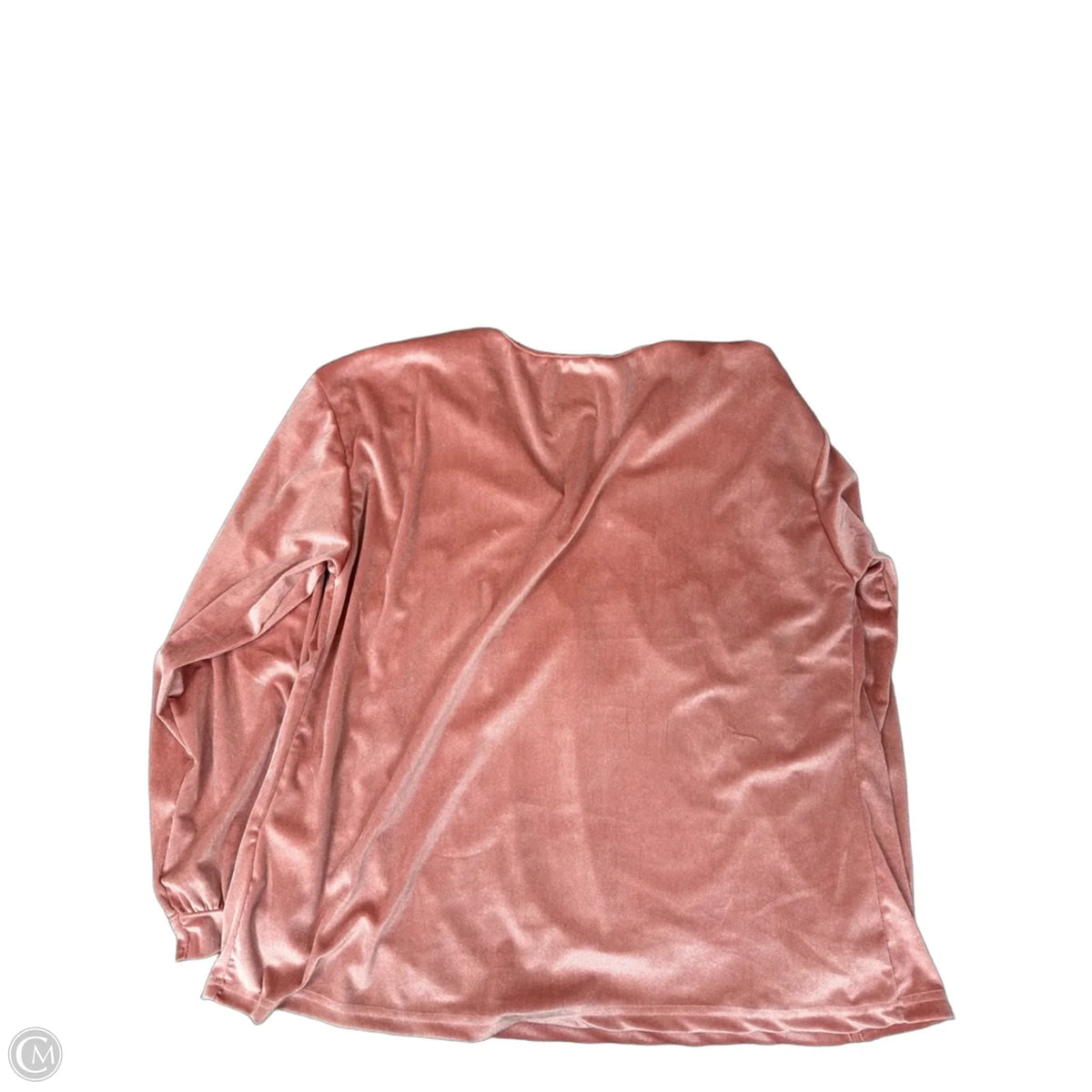 Top Long Sleeve By Cme In Pink, Size: L
