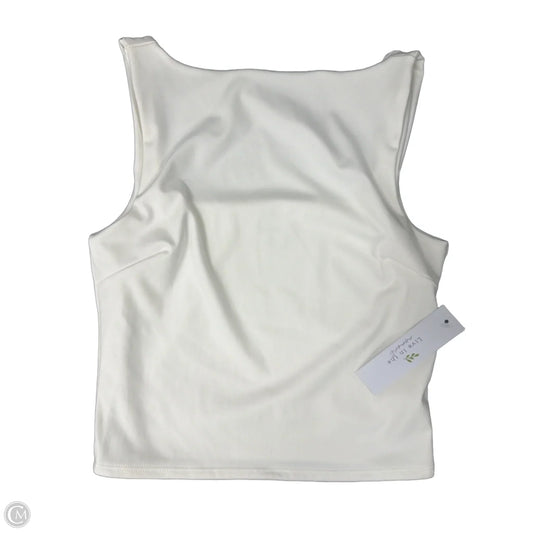 Tank Top By Live In The Moment In White, Size: M