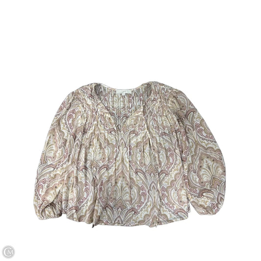 Top Long Sleeve By Loft In Multi-colored, Size: M