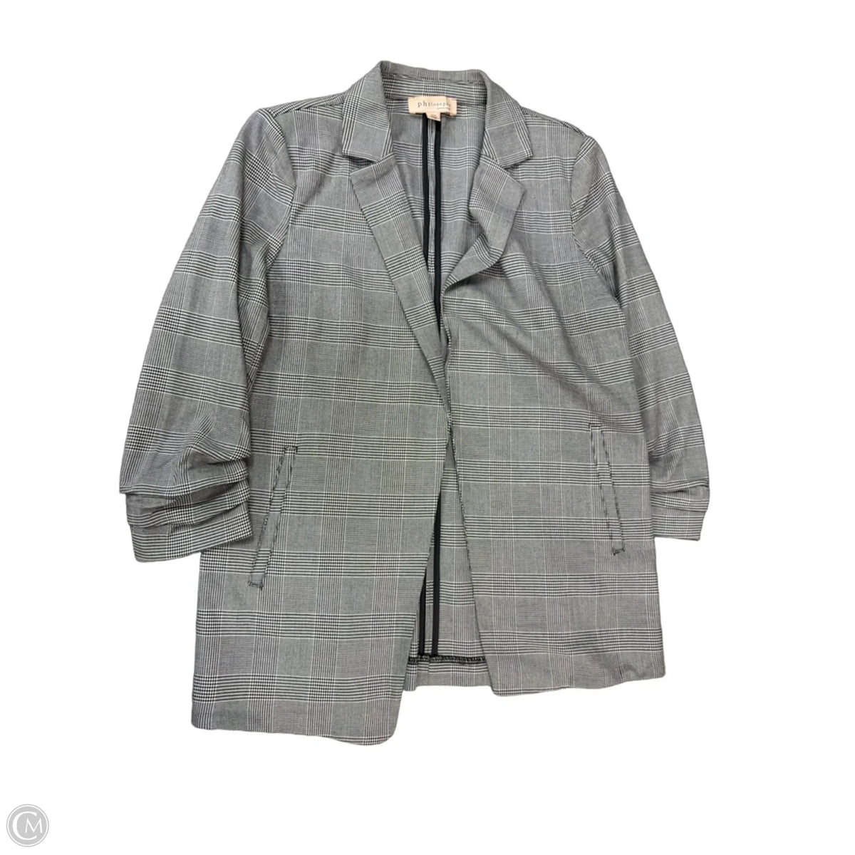 Blazer By Philosophy In Grey, Size: M