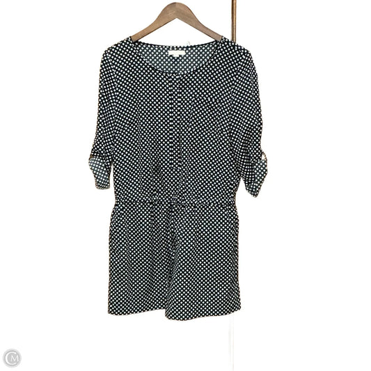 Dress Casual Midi By Loft In Black & Tan, Size: S