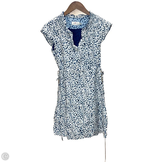 Dress Casual Short By Vineyard Vines In Blue & White, Size: Xxs