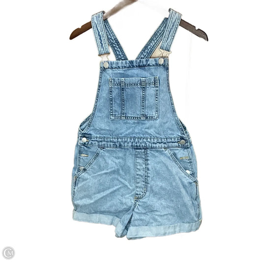 Shortalls By Universal Thread In Blue Denim, Size: S