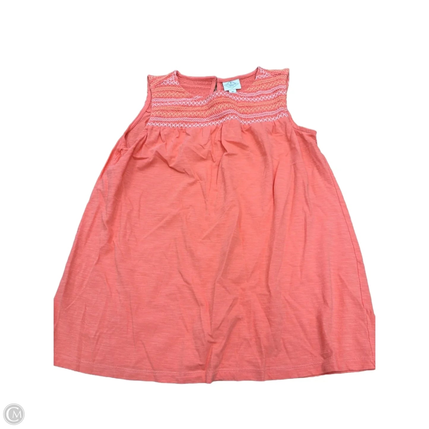Top Sleeveless By St Johns Bay In Orange, Size: M