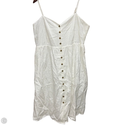 Dress Casual Maxi By H&m In White, Size: 1x