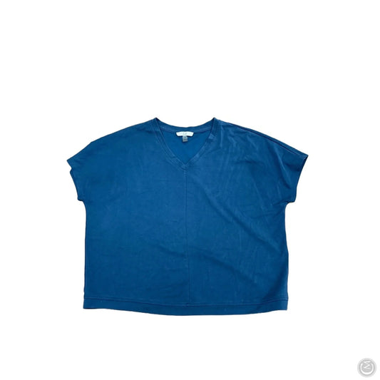 Top Short Sleeve By Cable And Gauge In Blue, Size: S