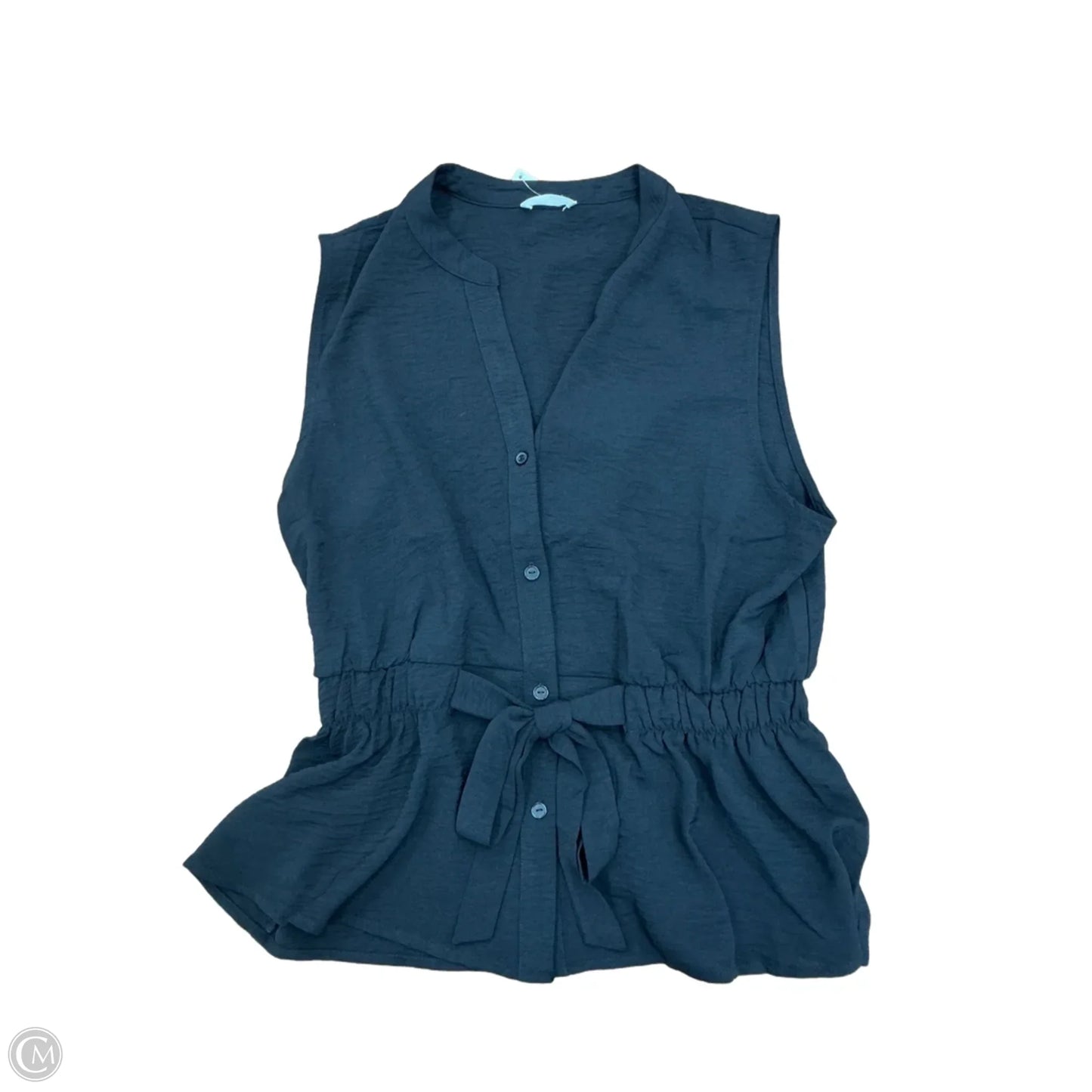 Top Sleeveless By Timing In Black, Size: M