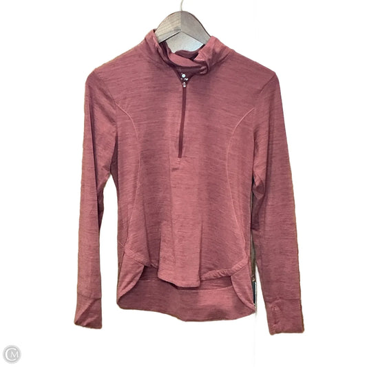 Athletic Top Long Sleeve Collar By Apana In Orange, Size: S