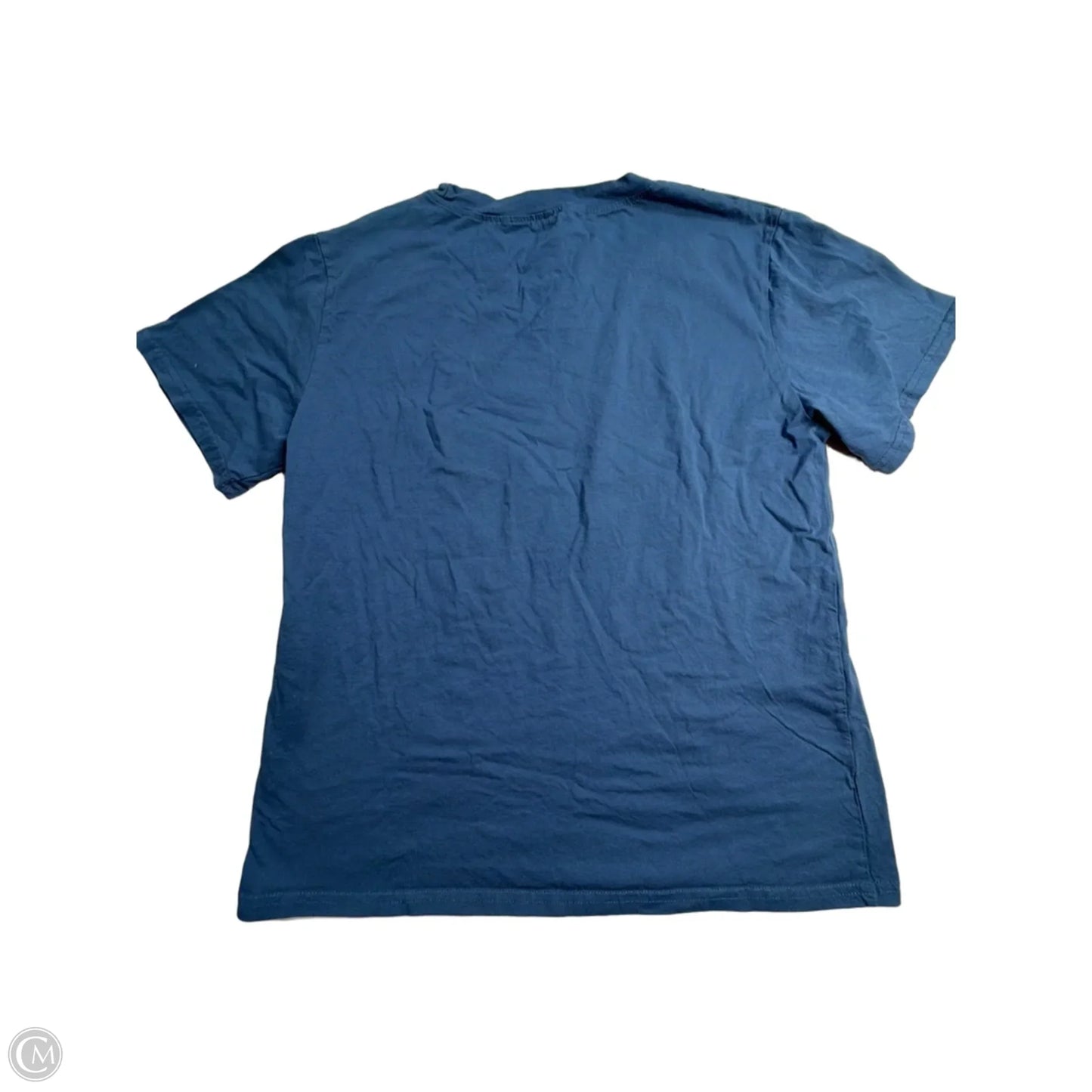 Top Short Sleeve By Clothes Mentor In Blue & Brown, Size: L