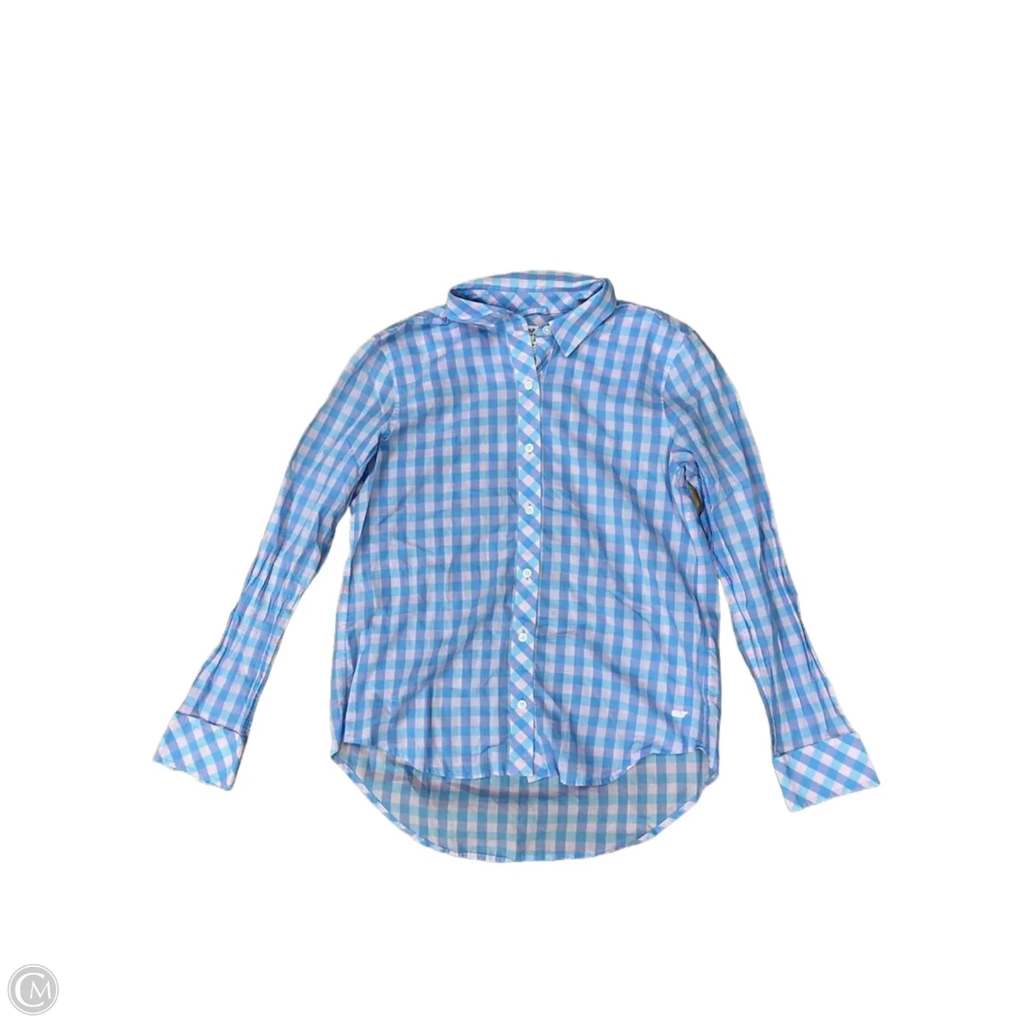 Top Long Sleeve By Vineyard Vines In Plaid Pattern, Size: S