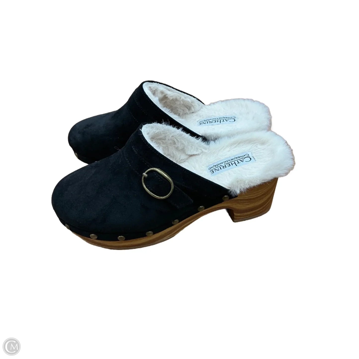 Shoes Heels Wedge By Catherines In Black, Size: 7