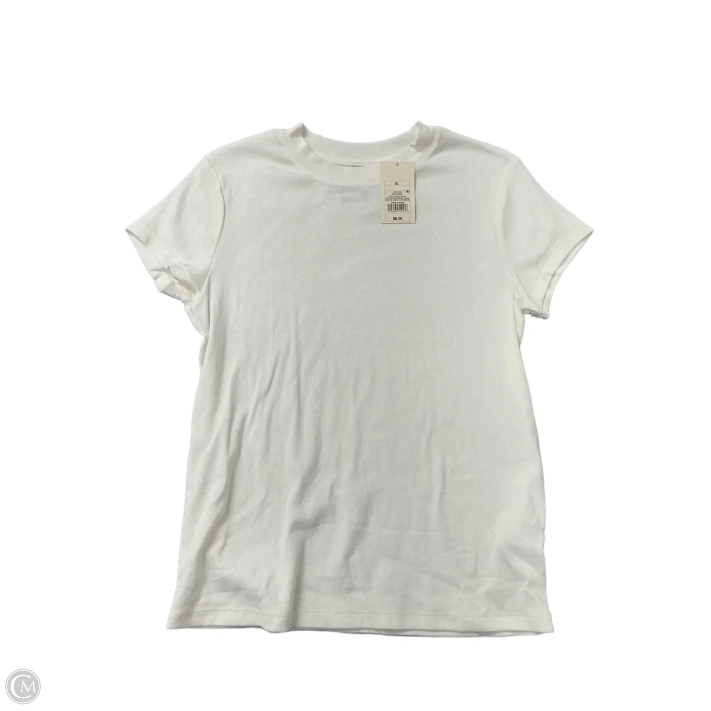 Top Short Sleeve Basic By A New Day In White, Size: Xl