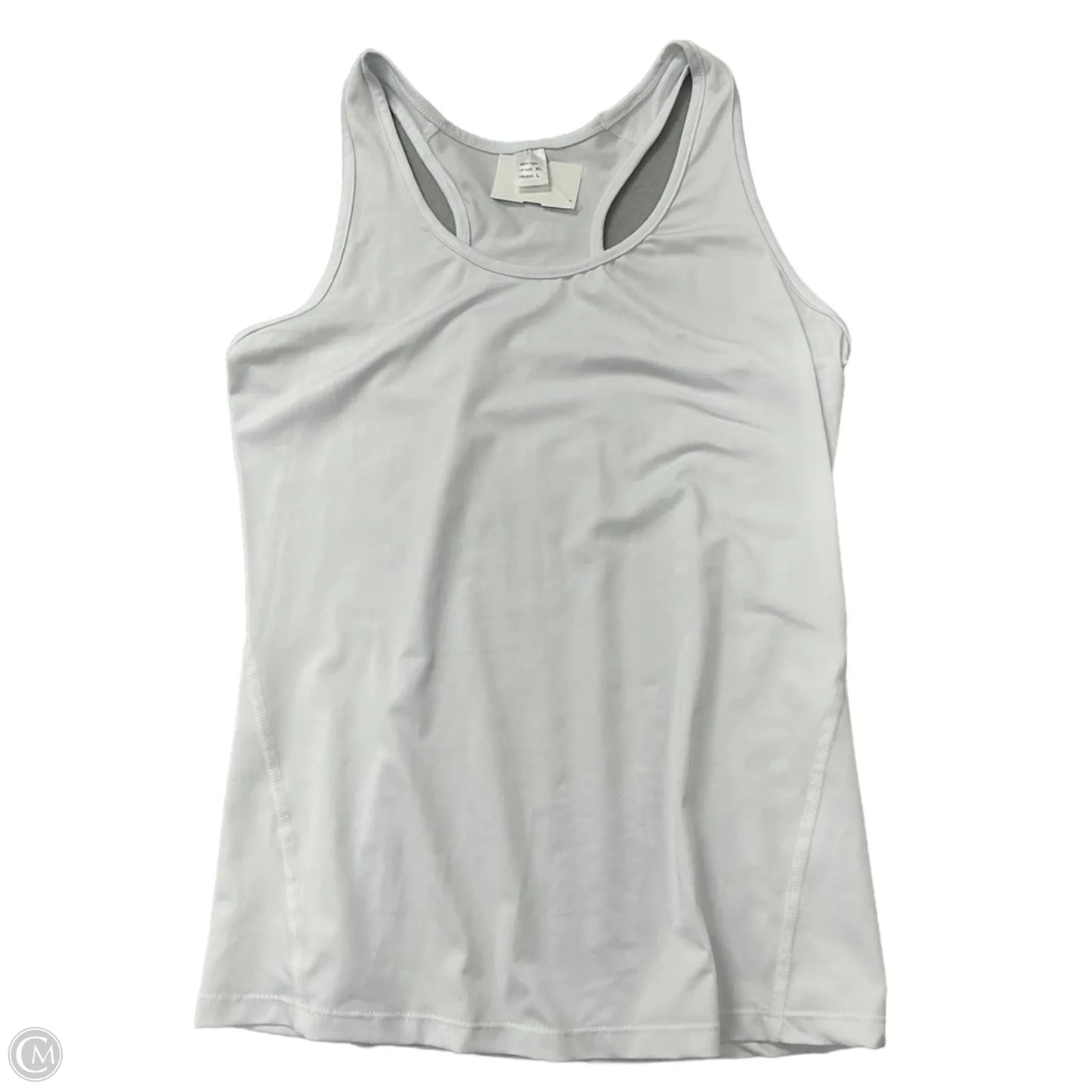 Athletic Tank Top By Clothes Mentor In White, Size: L