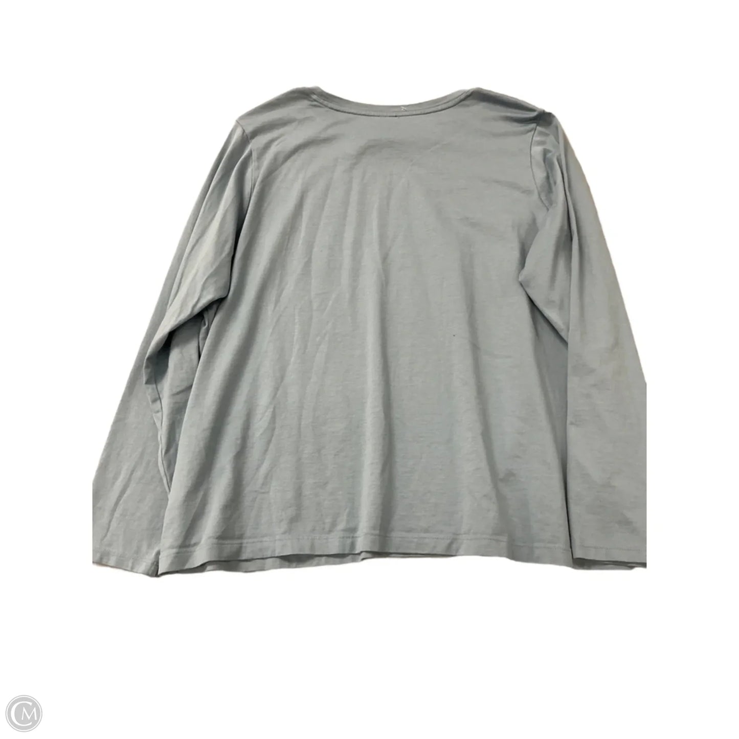 Top Short Sleeve Basic By Lands End In Blue, Size: 1x