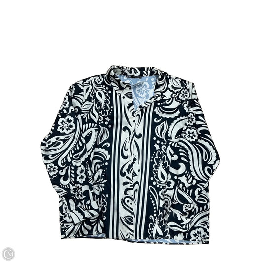 Top Long Sleeve By Zara In Multi-colored, Size: L