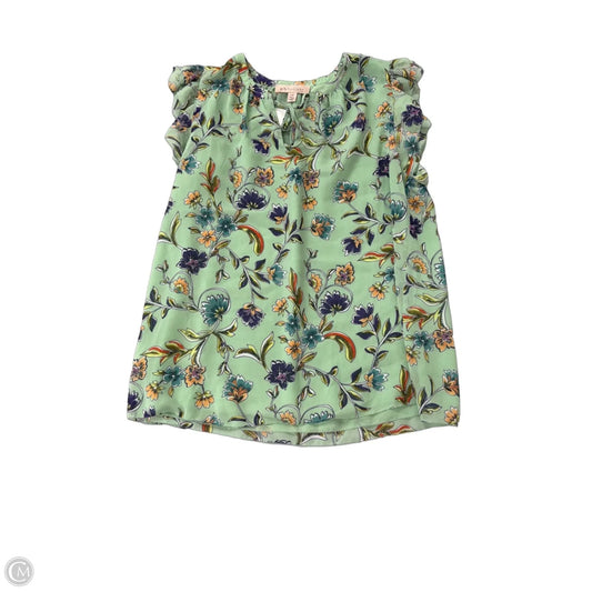 Top Short Sleeve By Philosophy In Floral Print, Size: L