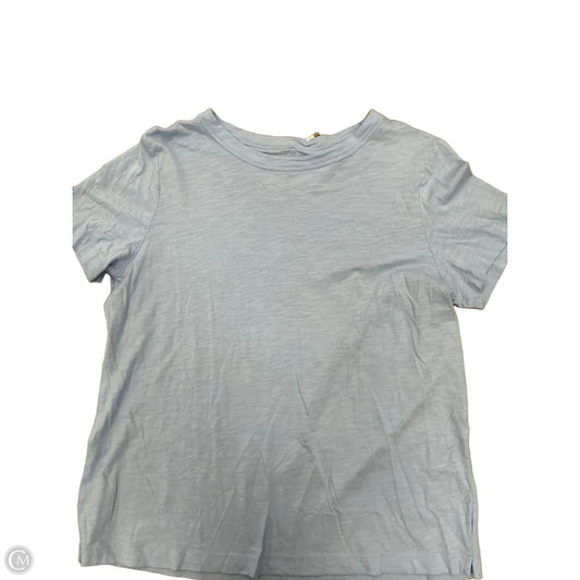 Top Short Sleeve Basic By Loft In Blue, Size: M