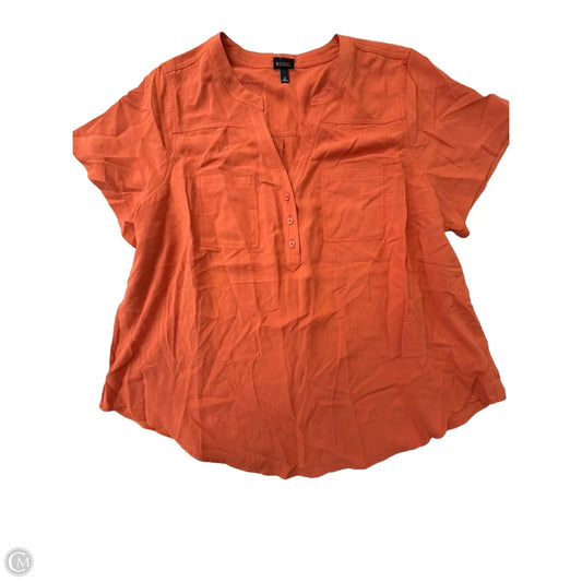 Top Short Sleeve By Torrid In Orange, Size: 3x