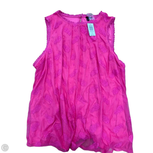 Top Sleeveless By Torrid In Pink, Size: 4x