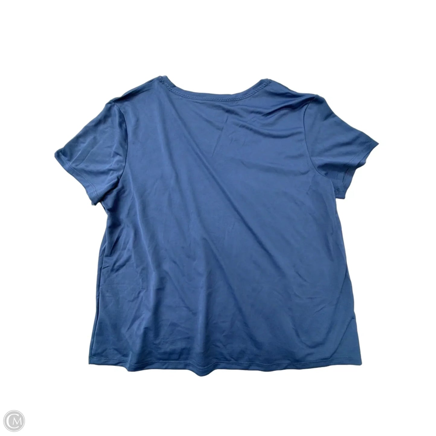 Athletic Top Short Sleeve By Athletic Works In Blue, Size: 1x