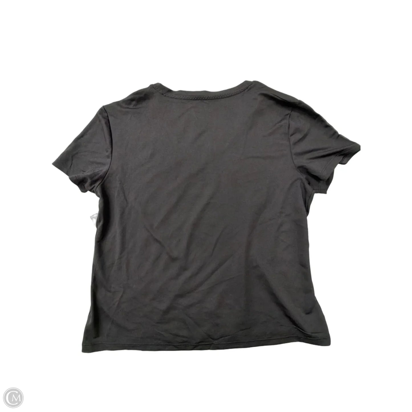Athletic Top Short Sleeve By Athletic Works In Black, Size: L